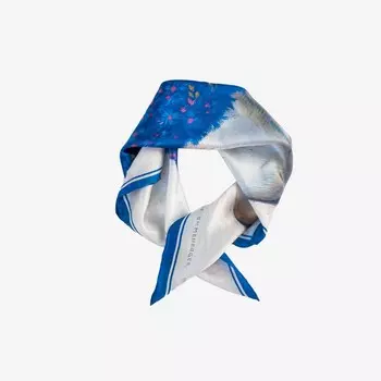 Платок "Букет Васильков" 60х60 мм