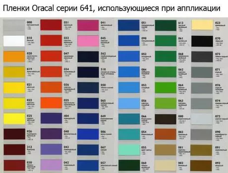 Пленка самоклеящаяся ORACAL цветная