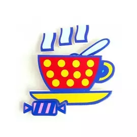 Плоская пиктограмма "Чашка"