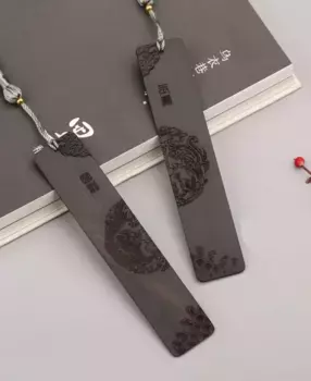 Подарочный набор закладок "Дракон и феникс (парный знак)" (сандаловое дерево)