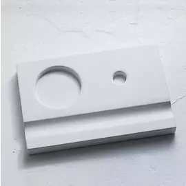 Подставка для чернильницы-непроливайки, цвет белый