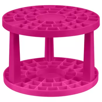 Подставка для кистей Стамм, пластик, розовая