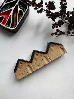 Подставка под кисти "Домики с крышами звездное небо" 7,5х3,5 см