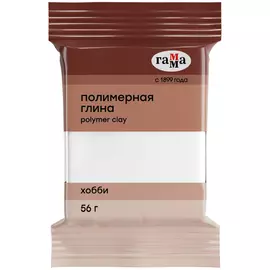 Полимерная глина Гамма "Хобби" 56 г, белый
