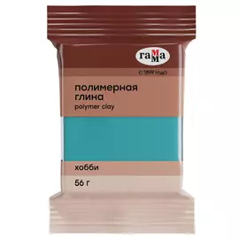 Полимерная глина Гамма "Хобби" 56 г, бирюзовый зеленый