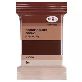 Полимерная глина Гамма "Хобби" 56 г, коричневый