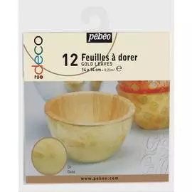 Поталь 14х14 см Pebeo 12 л, имитация золота