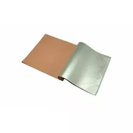 Поталь в листах 14х14 см, цвет - серебро, книжка 6 листов