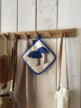 Прихватка вафля "Букет Васильков"