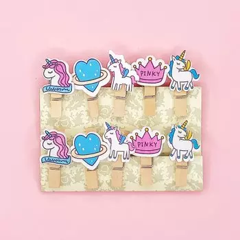 Прищепки "Royal unicorn", mix color