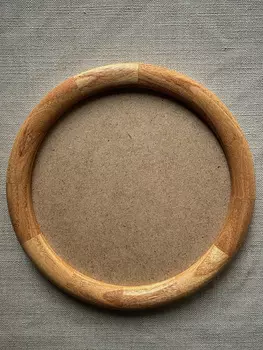 Рамка круглая KK/home, ручная работа, d10, розовая акация