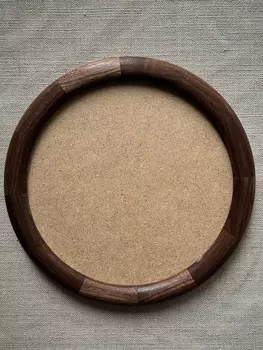 Рамка круглая KK/home, ручная работа, d10, американский орех