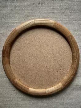 Рамка круглая KK/home, ручная работа, d15, карагач
