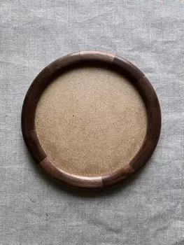 Рамка круглая KK/home, ручная работа, d15, американский орех