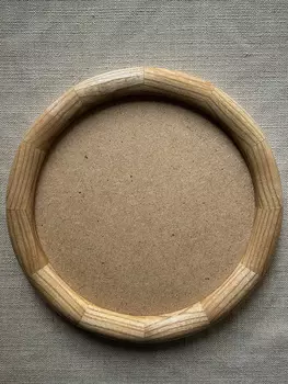 Рамка круглая KK/home, ручная работа, ясень
