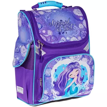 Ранец ArtSpace Junior "Mermaid at heart" 37*28*21см, 1 отделение, 3 кармана, анатомическая спинка