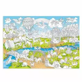 Раскраска-плакат "ГЕОДОМ" Единороги, большая