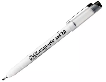 Ручка для каллиграфии "Calligraphy Pen Obligue Tip" 2 мм скошенное перо, черный