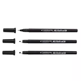 Ручка для каллиграфии Sakura "Pen Calligrapher" 1 мм, Черный, тонкий стержень