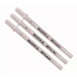 Ручка гелевая GELLY ROLL белая, все размеры