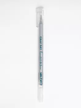 Ручка гелевая Малевичъ, 0,5 мм, серебряная