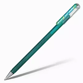 Ручка гелевая Pentel "Hybrid Dual Metallic" 1,0 мм, зеленый + синий металлик