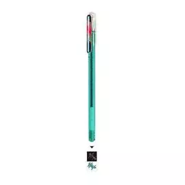 Ручка гелевая с черн "хамелеон" Hybrid Dual Metallic 1,0 мм,светло-зеленый+ металлик синий & красный
