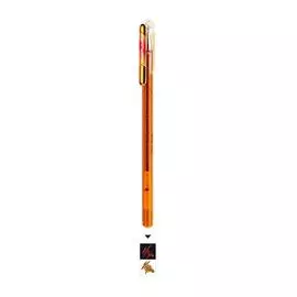 Ручка гелевая с черн "хамелеон" Hybrid Dual Metallic 1,0 мм, золото+ металлик розовый&золото
