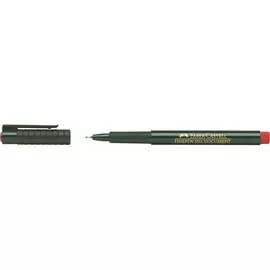 Ручка капиллярная Faber-Castell "Finepen" 0,4 мм, красный