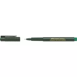 Ручка капиллярная Faber-Castell "Finepen" 0,4 мм, зеленый