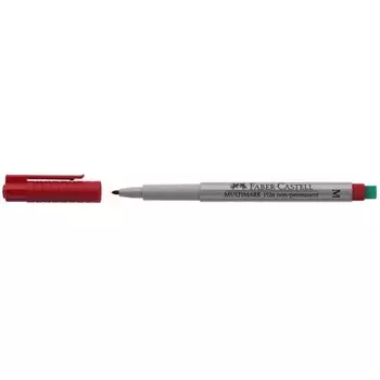 Ручка капиллярная Faber-Castell "MULTIMARK" 1 мм, для письма на пленке, красный