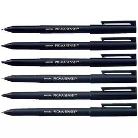 Ручка капиллярная Sakura "Pigma Sensei" Черный