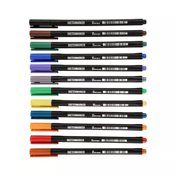 Ручка капиллярная SKETCHMARKER "Artist fine pen" 01 Черный
