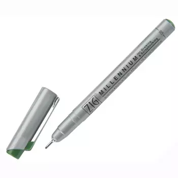 Ручка капилярная ZIG "Millennium" 0,5 мм, Зелный