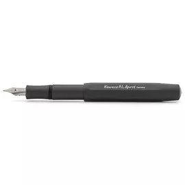 Ручка перьевая Kaweco AL Sport B 1,1 мм, чернила синие, корпус черный