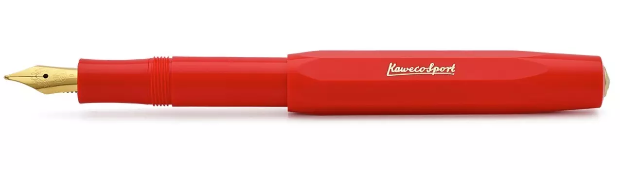 Ручка перьевая Kaweco CLASSIC Sport BB 1,3 мм, чернила синие, корпус красный