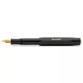 Ручка перьевая Kaweco CLASSIC Sport M 0,9 мм, чернила синие, корпус черный