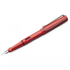Ручка перьевая LAMY 016 safari, LH Красный для левшей