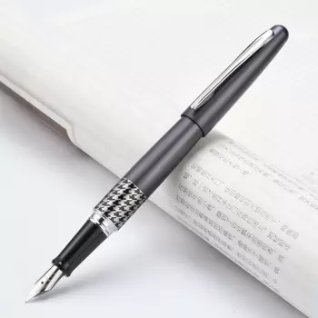 Ручка перьевая Pilot M 0,58 мм, синие чернила, корпус черный