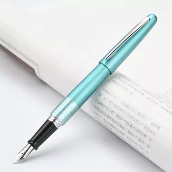 Ручка перьевая Pilot M 0,58 мм, синие чернила, корпус зеленый