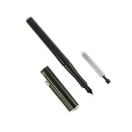 Ручка перьевая с конвертером Manuscript Italic M черный, блистер