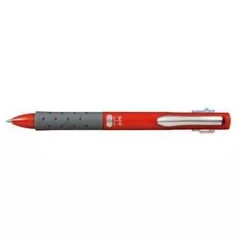Ручка шариковая 4х цветная Tombow Reporter Smart 4 colors красный корпус