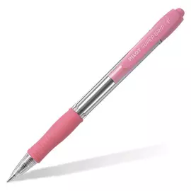 Ручка шариковая автомат Pilot "Super Grip" 0,7 мм, цвет синий, корпус розовый