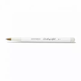 Ручка шариковая Leuchtturm Drehgriffel Nr. 1, белая, чернила в комплекте, королевский синий