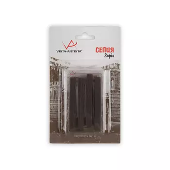 Сепия темная VISTA-ARTISTA 4 шт, в блистере