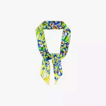 Шарф твилли шёлковый "Ирисы"