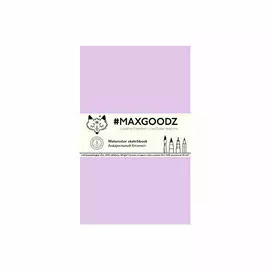 Скетчбук для акварели Maxgoodz "Classic Aquarelle Light" 100% целлюлозы 13х21 см, 24 л, 185 г