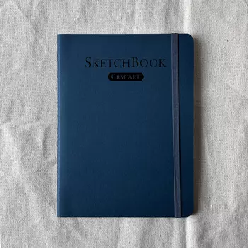 Скетчбук для графики Малевичъ "GrafArt white" 15x20 см 20 л 160 г, синий
