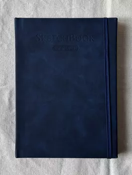 Скетчбук для графики Малевичъ "GrafArt white" А5 50 л 160 г, темно-синий