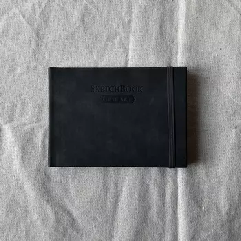 Скетчбук для графики Малевичъ "GrafArt white" горизонтальный, А6 40 л 160 г, серый